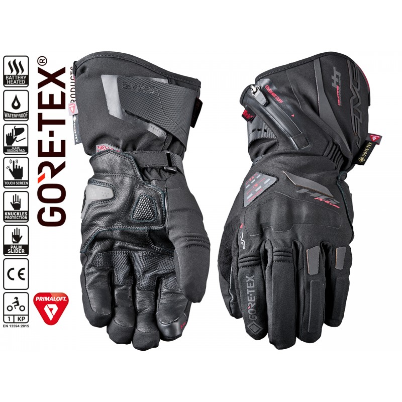 Gants chauffants HG PRIME GTX GORE-TEX® FIVE noir - , Gants moto  hiver